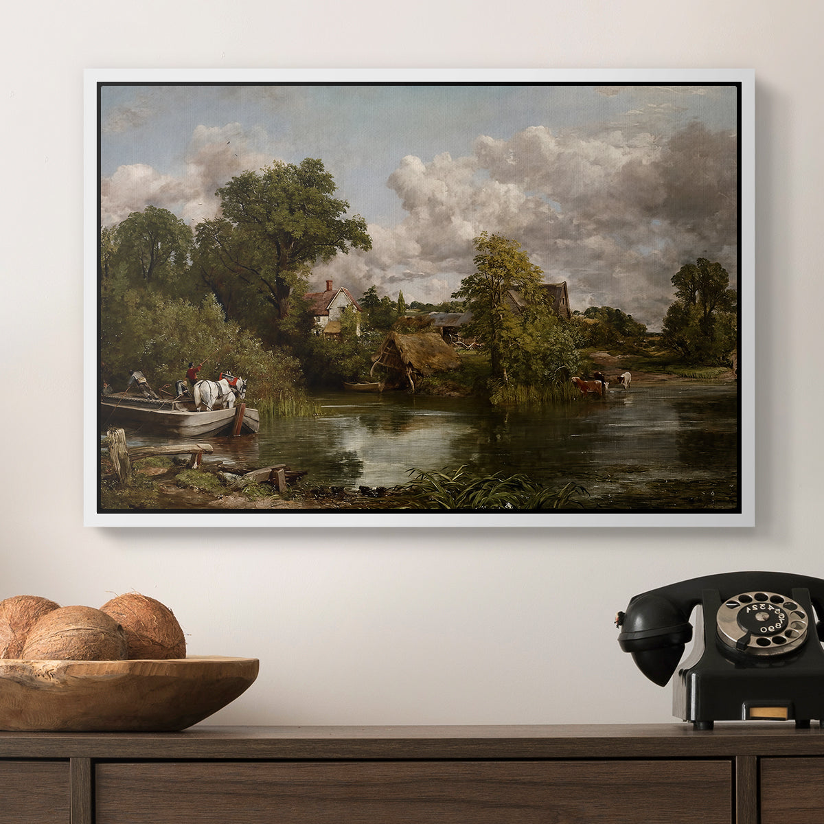 The White Horse, 1819 - Floater Framed Canvas Print