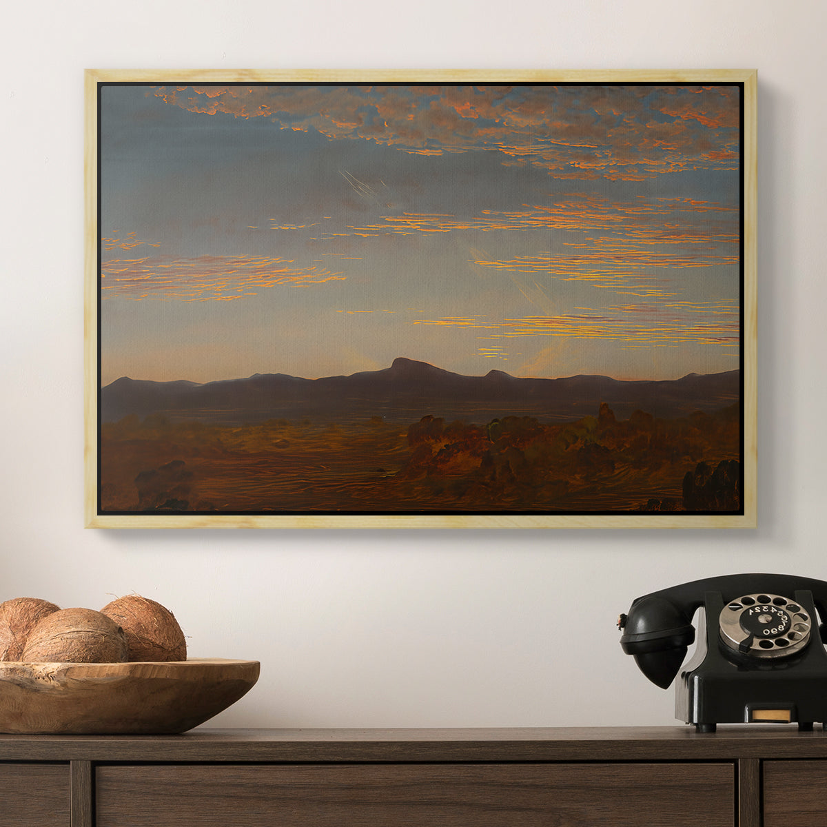 Study for "Catskill Creek", c. 1844-1845 - Floater Framed Canvas Print