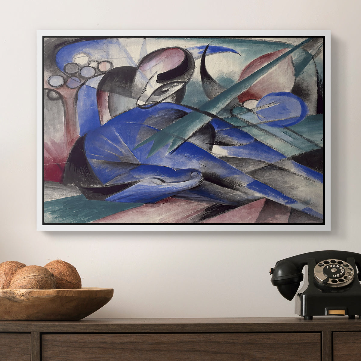 Dreaming Horse, 1913 - Floater Framed Canvas Print