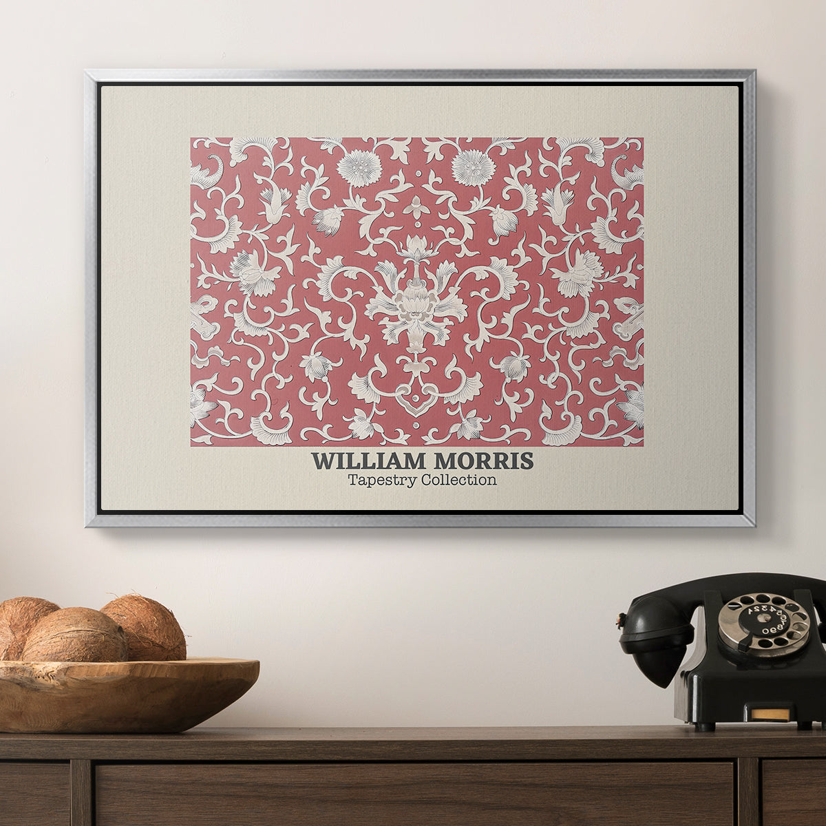 Examples of Chinese Ornament, Pl. XCV (Morris Inspired), 1867 - Floater Framed Canvas Print