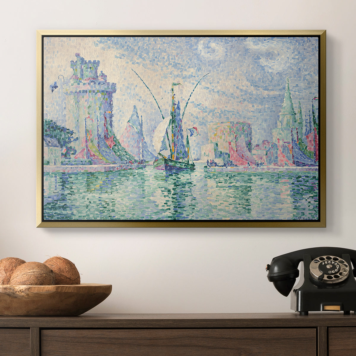The Green Towers (Les tours vertes, la Rochelle), 1913 - Floater Framed Canvas Print