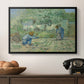 First Steps after Millet, 1890 - Floater Framed Canvas Print