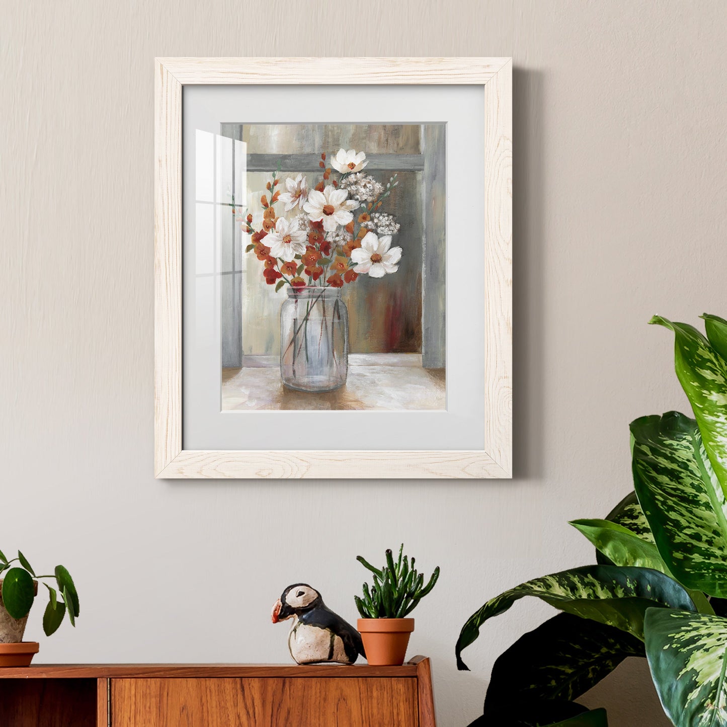 Autumn Spray - Barnwood Framed Art Print