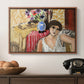Woman Seated in an Armchair, c. 1920 - Floater Framed Canvas Print