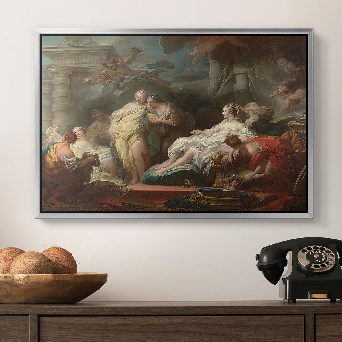Psyche Showing Her Sisters Her Gifts from Cupid, 1753 - Floater Framed Canvas Print