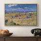 Wheat Field with Reaper, Auvers, 1888 - Floater Framed Canvas Print