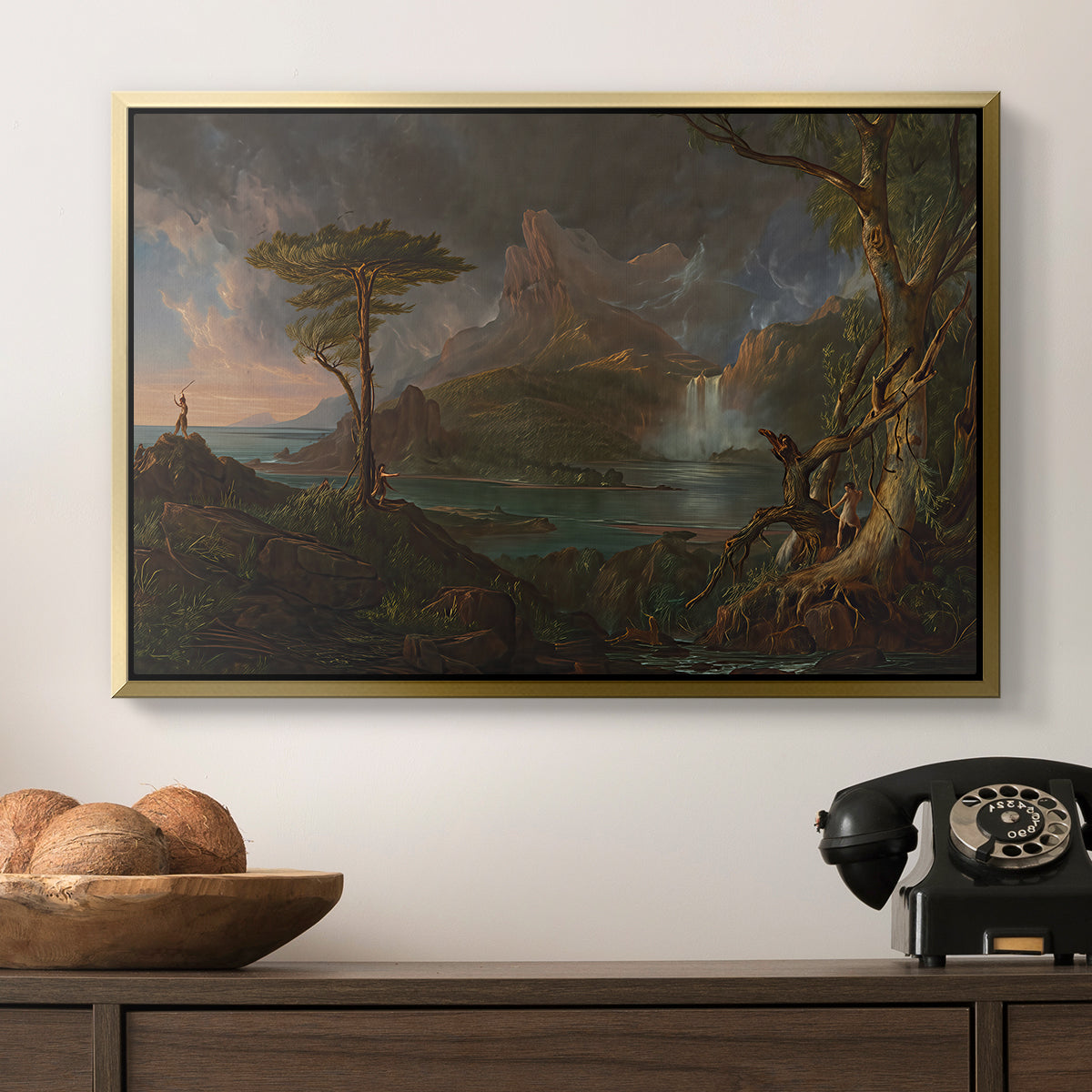 A Wild Scene, 1831-1832 - Floater Framed Canvas Print