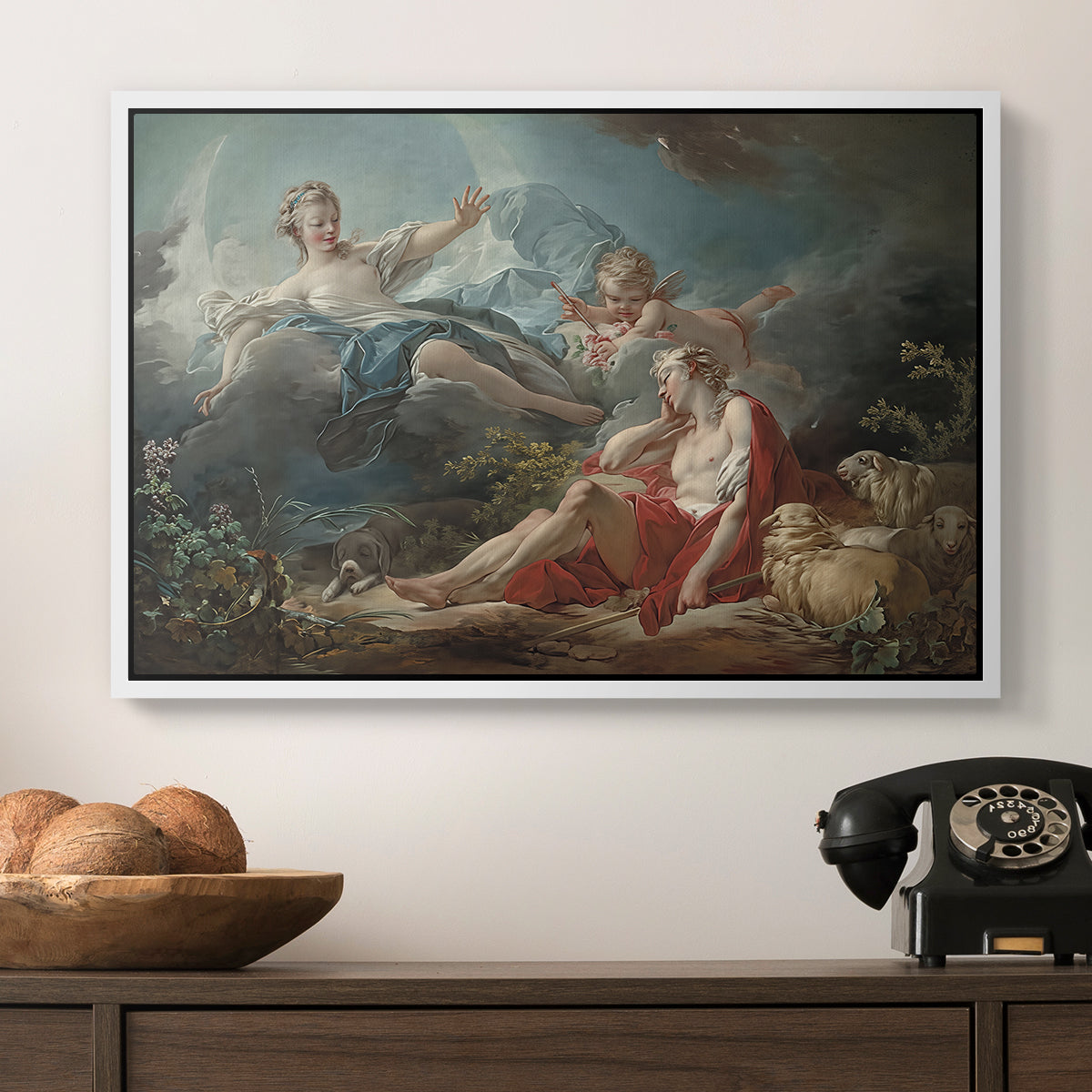Diana and Endymion, c. 1753-1756 - Floater Framed Canvas Print