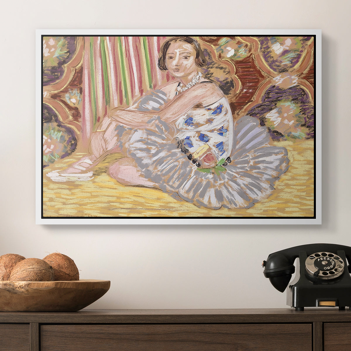 The Dancer (La danseuse), c. 1927 - Floater Framed Canvas Print