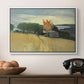 Fields of Wheat in Cagnes, 1918 - Floater Framed Canvas Print