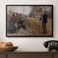 People by a Road, 1893 - Floater Framed Canvas Print