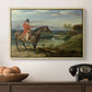 John Levett Hunting at Wychnor, Staffordshire, 1818 - Floater Framed Canvas Print