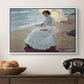 Clotilde on the Beach, 1904 - Floater Framed Canvas Print