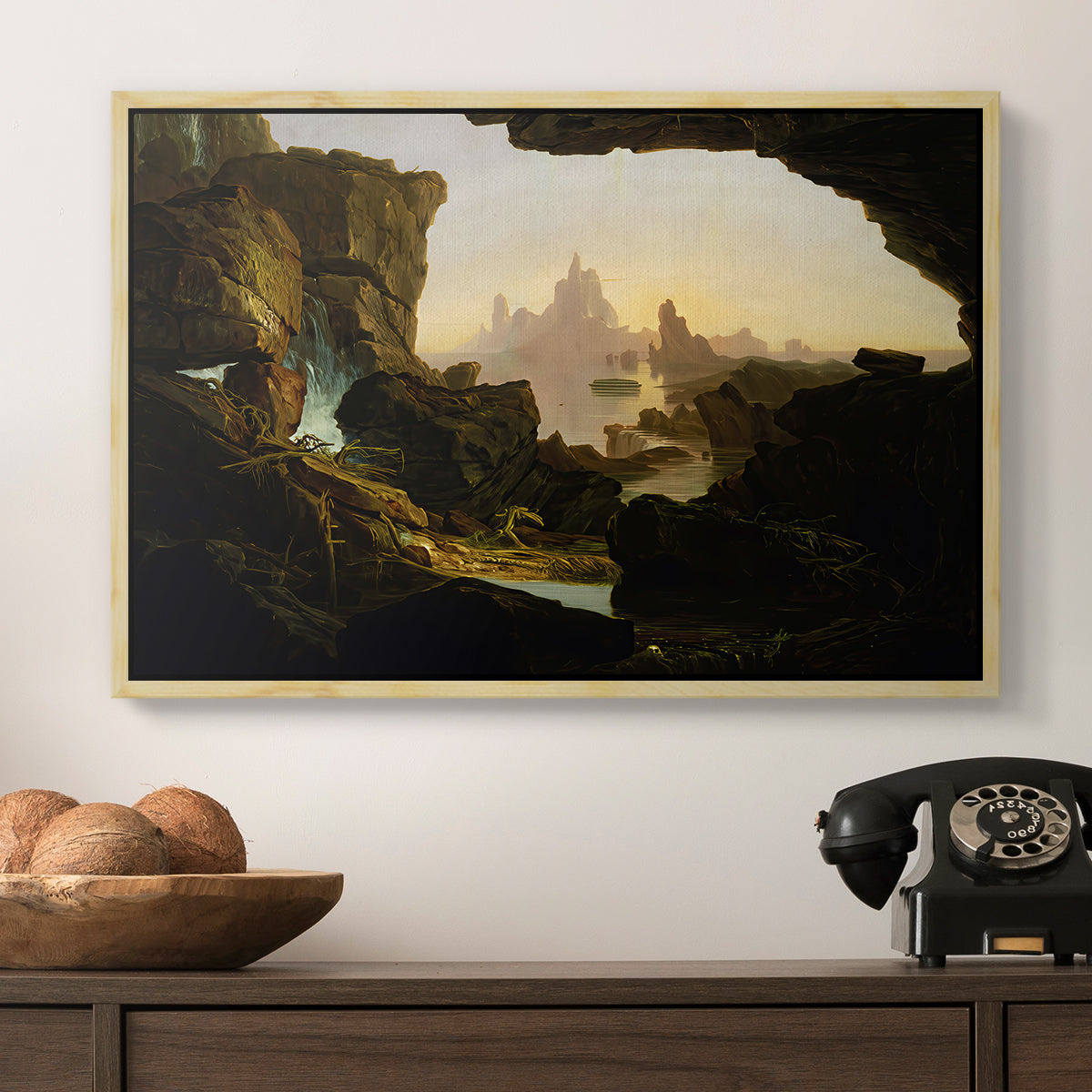 The Subsiding of the Waters of the Deluge, 1829 - Floater Framed Canvas Print