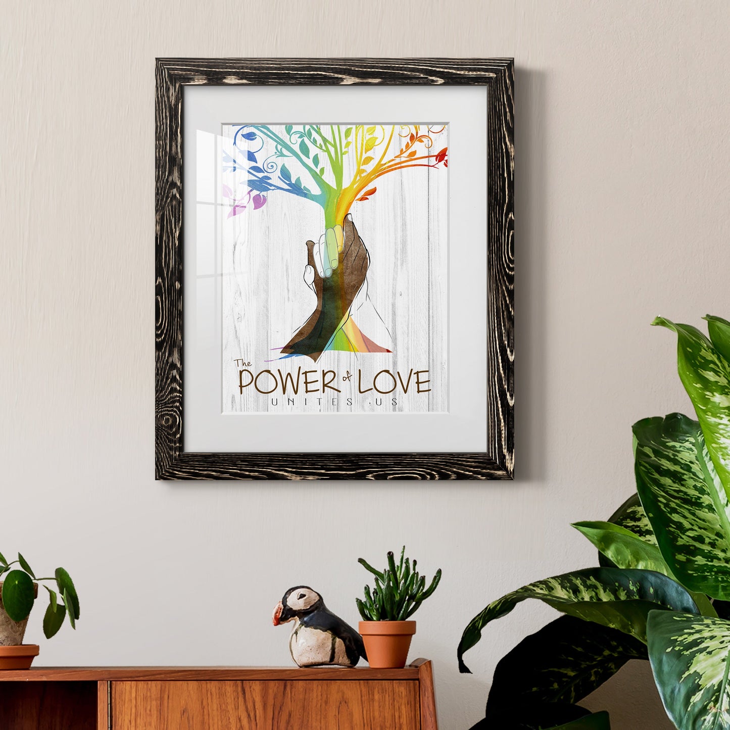 Power of Love - Premium Framed Print - Distressed Barnwood Frame - Ready to Hang