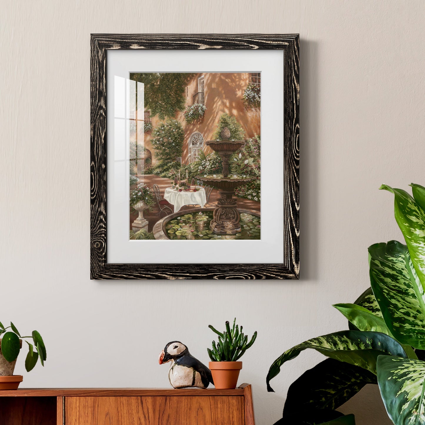 Evening Cocktails II - Premium Framed Print - Distressed Barnwood Frame - Ready to Hang