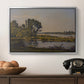 Landscape with a River, 1892 - Floater Framed Canvas Print