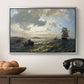 Fresh Breeze on the Norwegian Coast, 1876 - Floater Framed Canvas Print