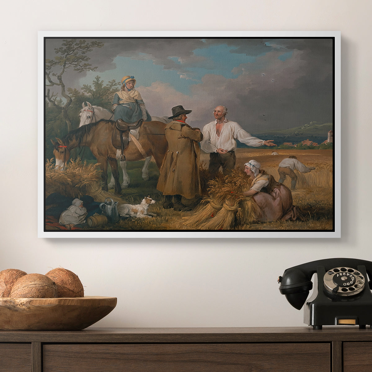 The Reapers, 1800 - Floater Framed Canvas Print