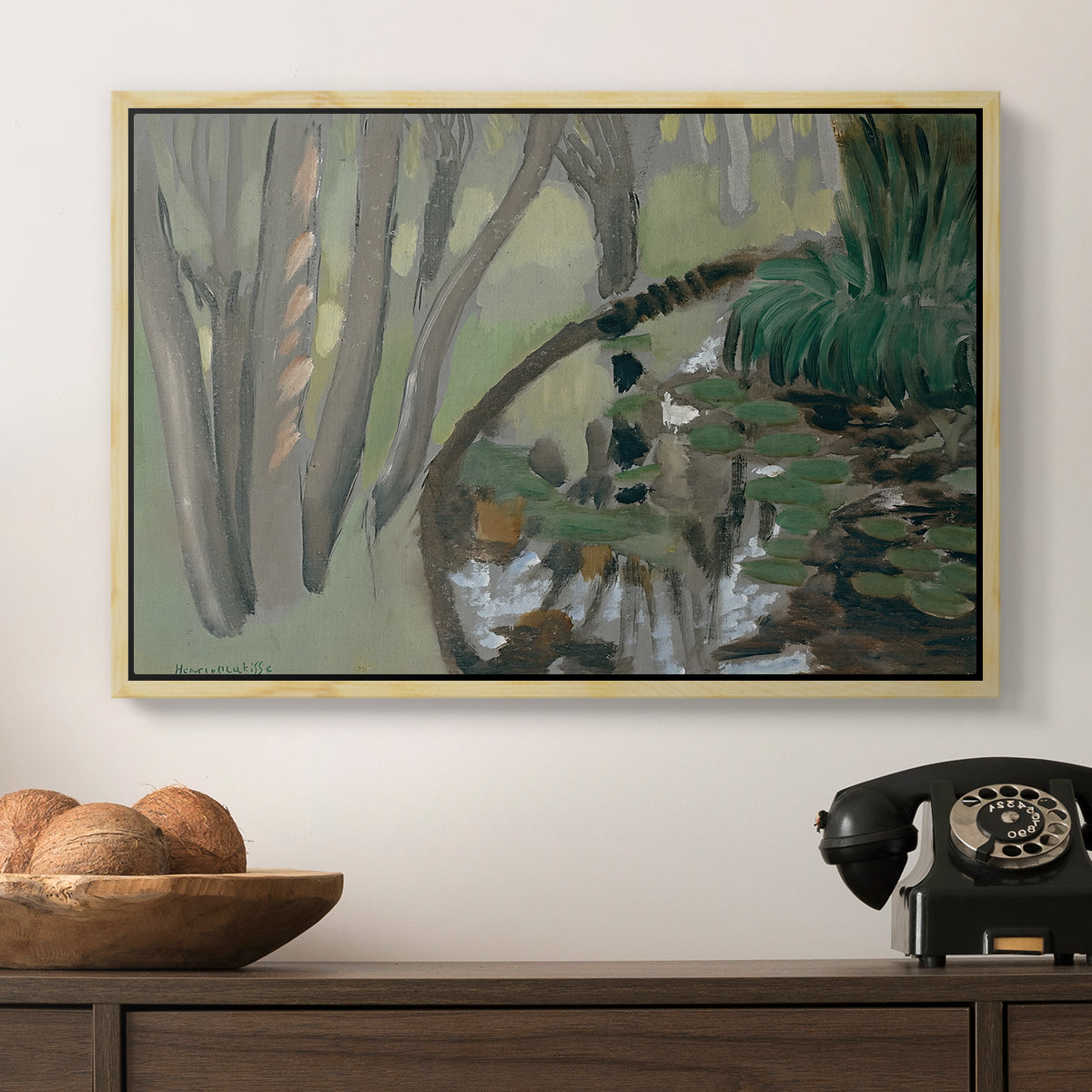 The Stream, Maintenon, 1918 - Floater Framed Canvas Print