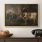 Portraits of Two Extraordinary Oxen, Property of the Earl of Powis, 1814 - Floater Framed Canvas Print