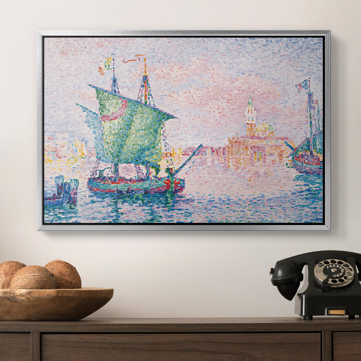 Venice, the Pink Cloud, 1909 - Floater Framed Canvas Print