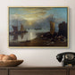 Sun Rising through Vapour: Fishermen Cleaning and Selling Fish, c. 1807 - Floater Framed Canvas Print