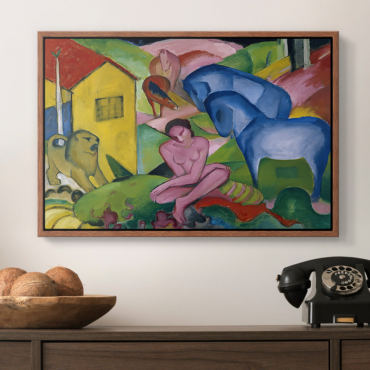The Dream, 1912 - Floater Framed Canvas Print