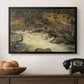 Waterfall in Hallingdal, 1848 - Floater Framed Canvas Print
