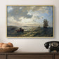 Fresh Breeze on the Norwegian Coast, 1876 - Floater Framed Canvas Print