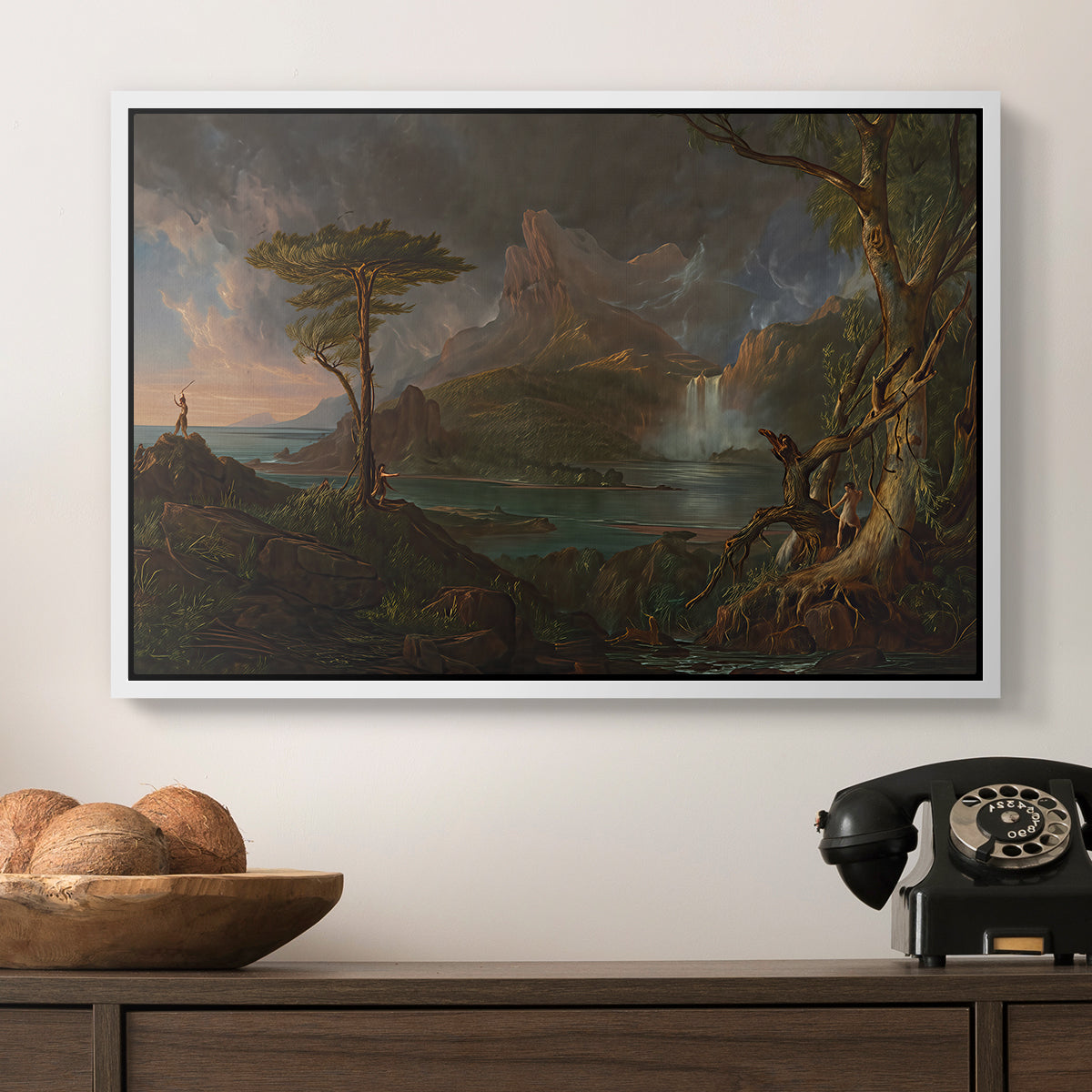 A Wild Scene, 1831-1832 - Floater Framed Canvas Print