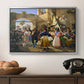 Romans Gathered for Merriment at an Osteria, 1839 - Floater Framed Canvas Print