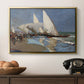 The Beach at Valencia, 1908 - Floater Framed Canvas Print