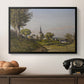 Village Landscape with Church, 1891 - Floater Framed Canvas Print