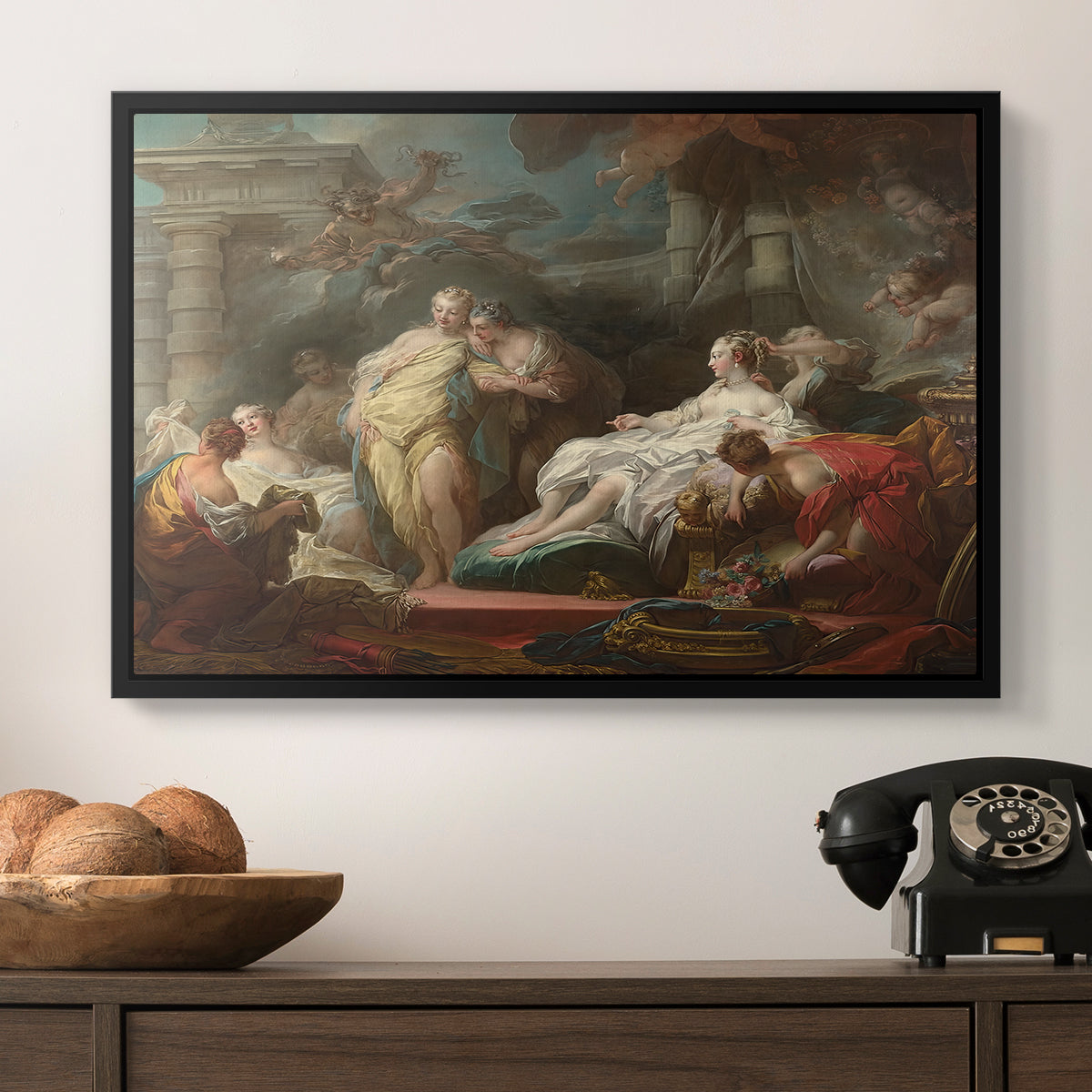 Psyche Showing Her Sisters Her Gifts from Cupid, 1753 - Floater Framed Canvas Print
