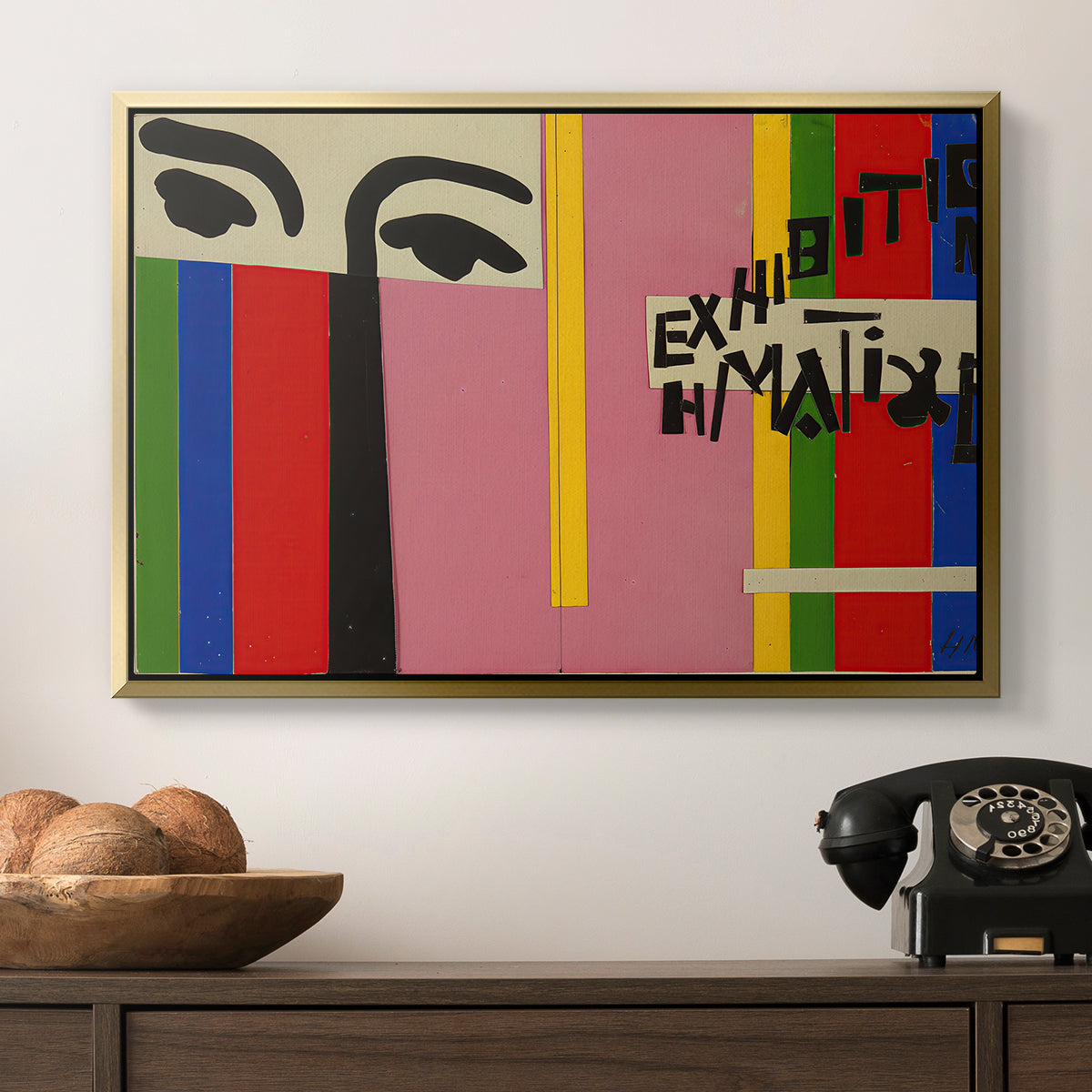 Design for Cover of Exhibition Catalogue, 1951 - Floater Framed Canvas Print