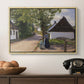 Danish Village Street with Woman and Milkman, 1880 - Floater Framed Canvas Print