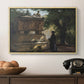A Catholic Priest in Front of a Sarcophagus, c. 1857 - Floater Framed Canvas Print
