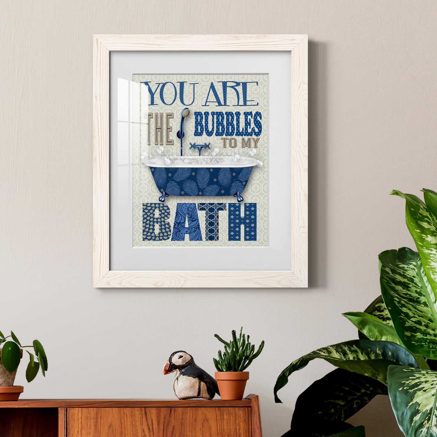 Bubble Bath - Premium Framed Print - Distressed Barnwood Frame - Ready to Hang