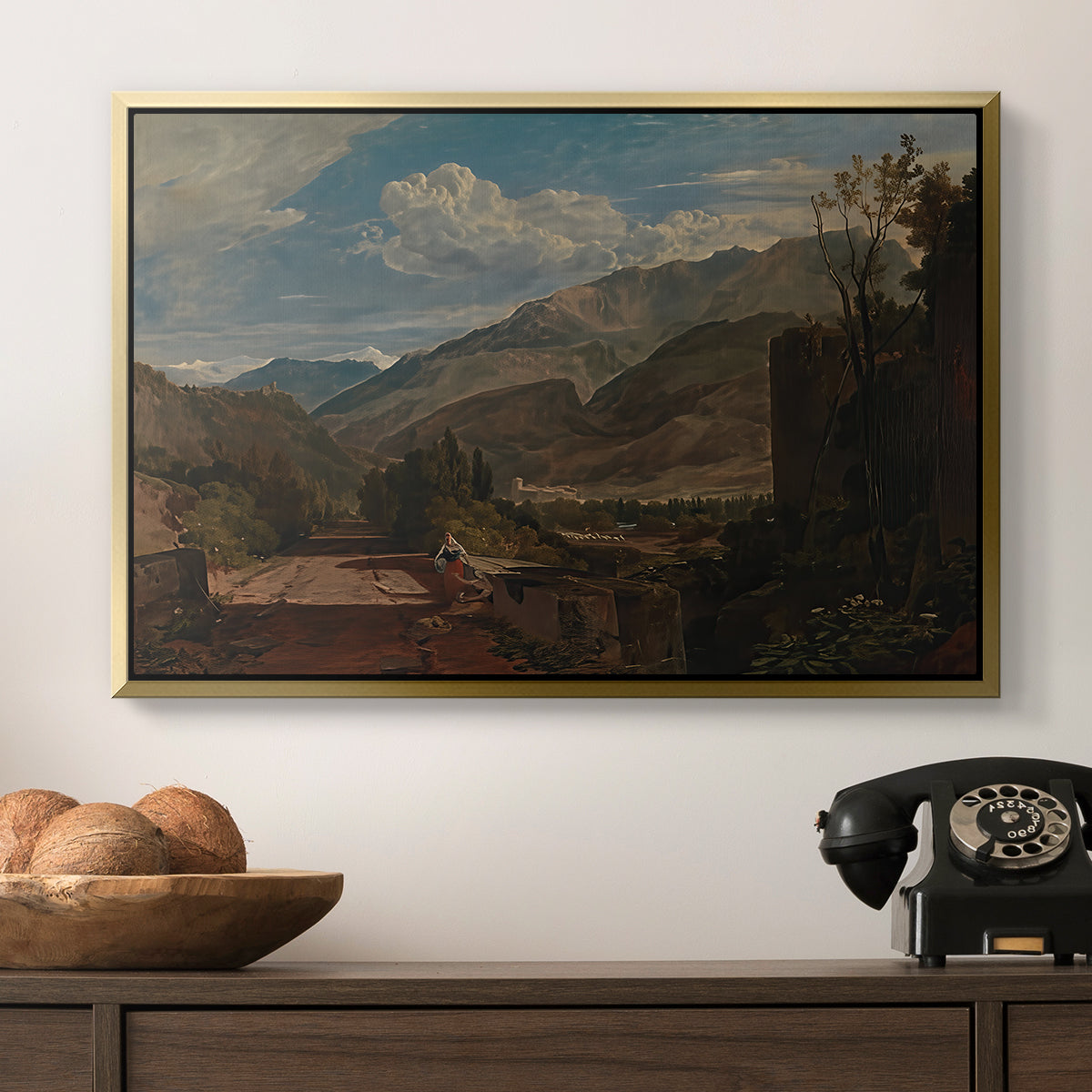 Bonneville, Savoy, 1803 - Floater Framed Canvas Print