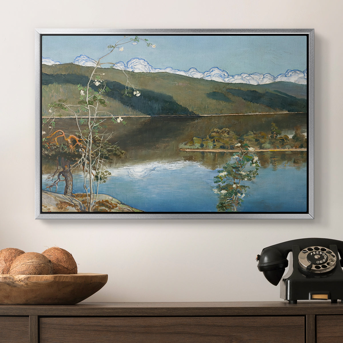 Thunderclouds on the Horizon, 1897 - Floater Framed Canvas Print