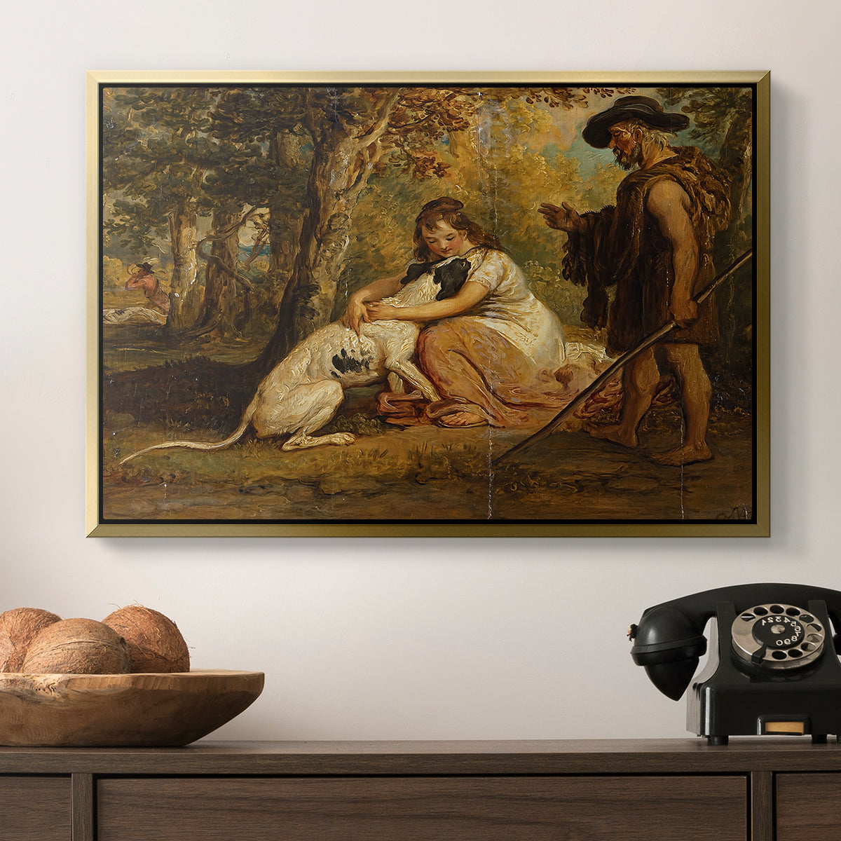 Measure for Measure, or The Biter Bit, 1840 - Floater Framed Canvas Print