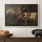Portraits of Two Extraordinary Oxen, Property of the Earl of Powis, 1814 - Floater Framed Canvas Print