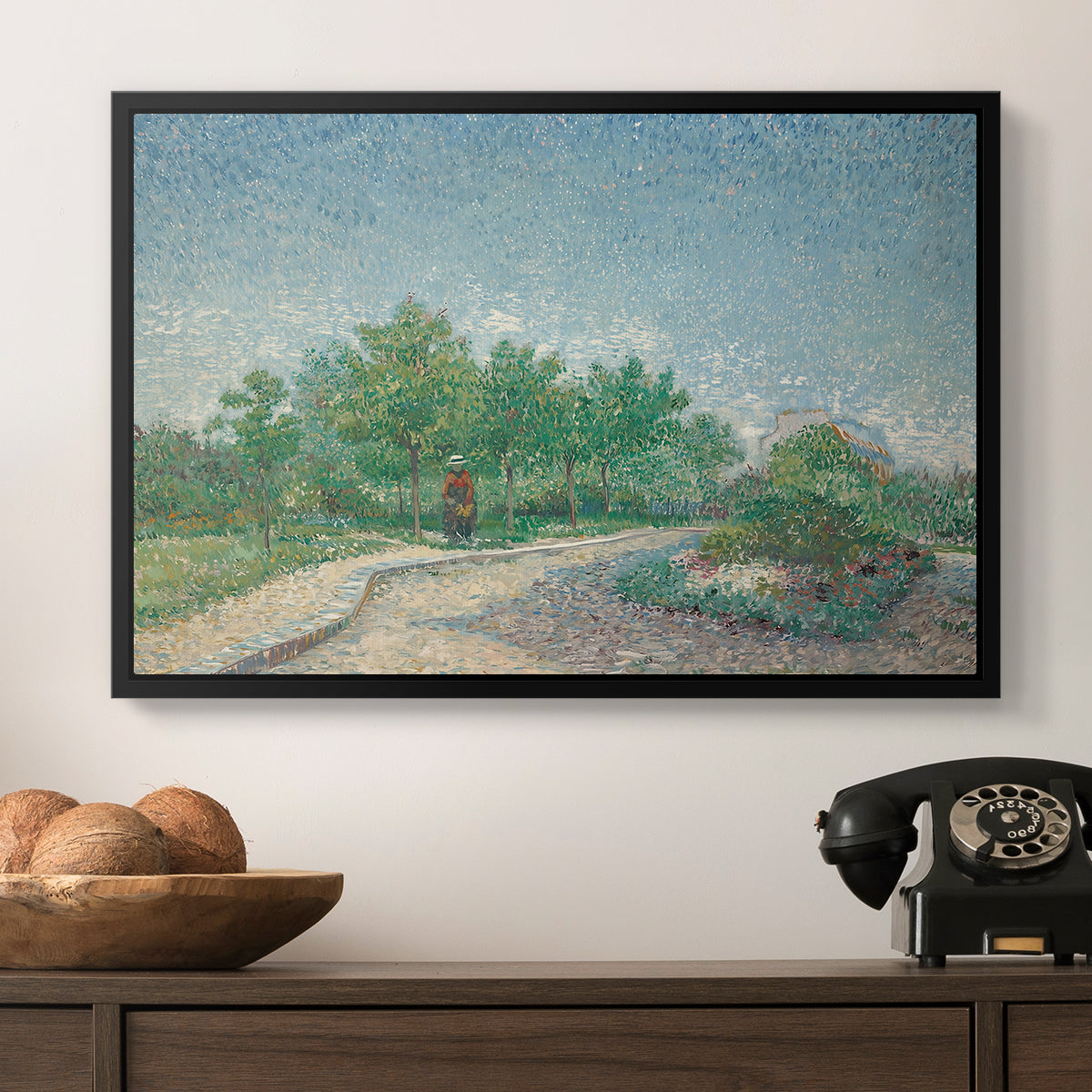 Square Saint-Pierre, Paris, 1887 - Floater Framed Canvas Print