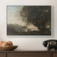 Dance Under the Trees at the Edge of the Lake, c. 1865-1870 - Floater Framed Canvas Print