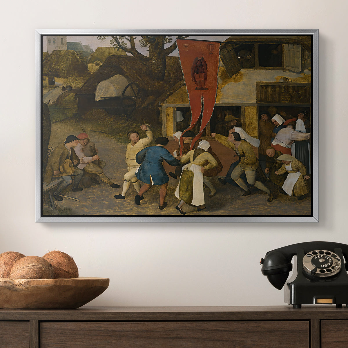 A Village Fair, c. 1567-1569 - Floater Framed Canvas Print