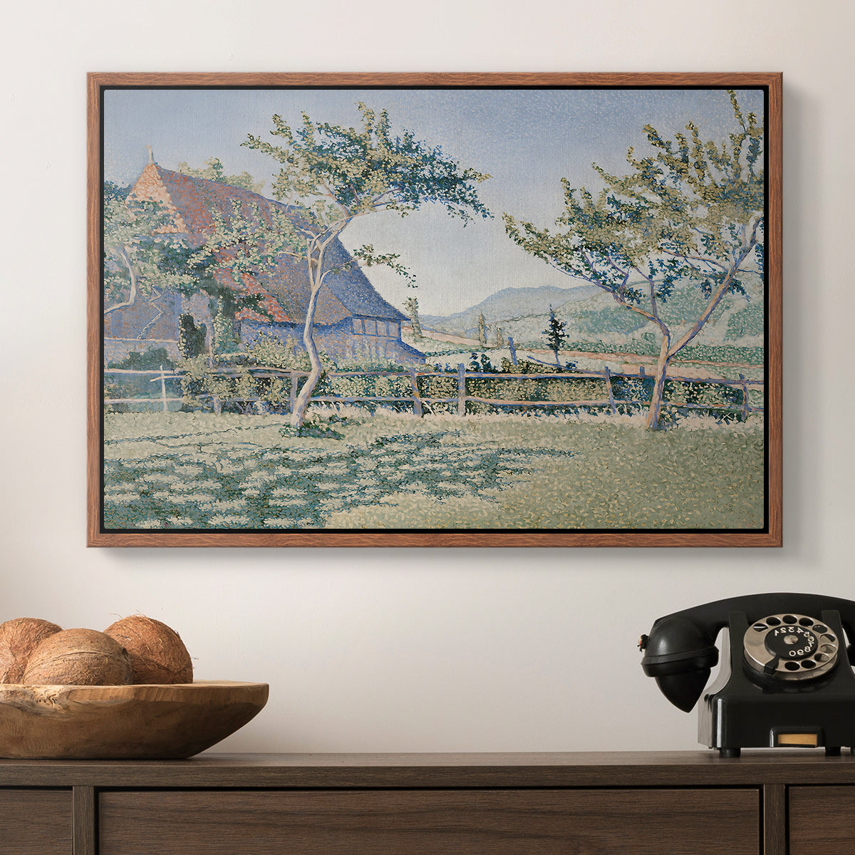 Comblat-le-Château, the Meadow, Opus 161, 1887 - Floater Framed Canvas Print