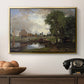 Dedham Lock and Mill, c. 1820 - Floater Framed Canvas Print