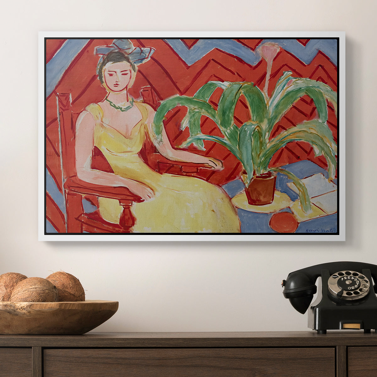 Michaella, 1943 - Floater Framed Canvas Print