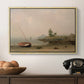 The Stranded Boat, 1863 - Floater Framed Canvas Print